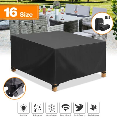 £8.99 • Buy Waterproof Garden Patio Furniture Cover Set Heavy Duty Rattan Cube Cover Outdoor