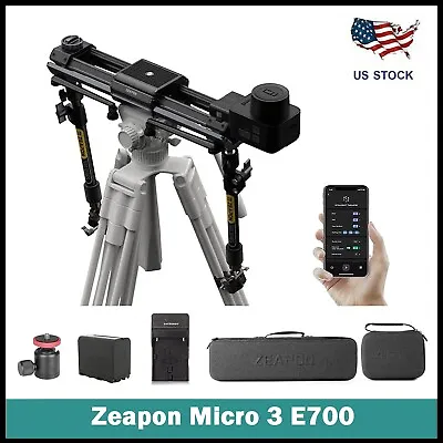 Zeapon Micro 3 E700 Motorized Double Distance Camera Slider With NPF970 Battery • $599