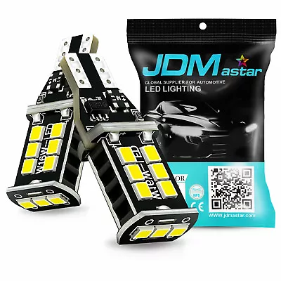 JDM ASTAR 1000LM Extremely Bright Error Free 921 912 Reverse LED Bulbs Pair Of 2 • $19.99