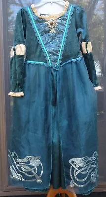 Disney Store Princess MERIDA Dress Costume Size 9/10 • $24.88