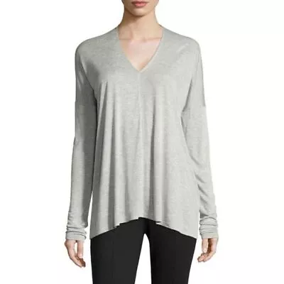 Vince | Heathered Gray Jersey Knit Long Sleeve Tunic • $29.99