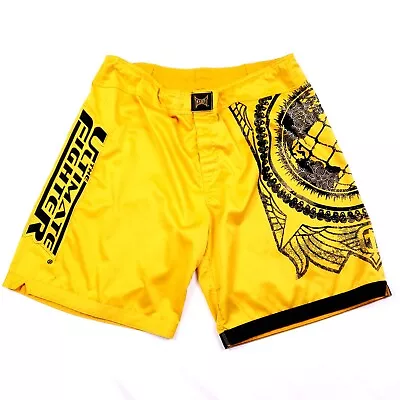 Tapout Ultimate Fighter Shorts Men’s 40 Yellow Tribal UFC MMA Martial Arts • $34.87