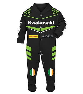Kwakasaki Baby Biker Race Sleep Suits • £22.95
