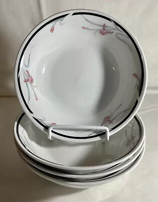 4 China Pearl Versailles 7 1/4  Coupe Soup Bowls • $40.80