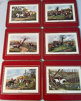 JF Herring Tally Ho Equestrian Hunt By Pimpernel Luncheon Placemats Vintage - 6 • $24.95