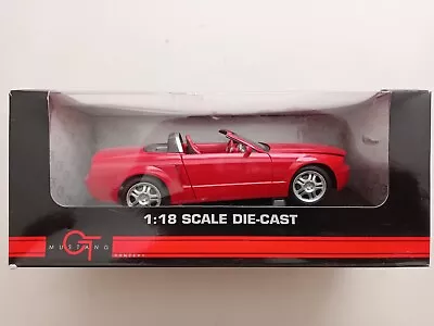 Beanstalk Group MUSTANG GT Convertible Concept-Bright Red/Red & Blk Int 1:18 • $13