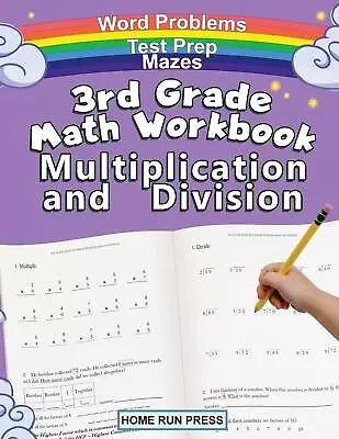3rd Grade Math Workbook Multiplication And Division: Grade 3 Grade 4 Test • $7.19