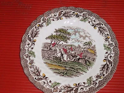 Vintage Staffordshire England Porcelain   Plate 8.75   Myotts Country Life • $12.60