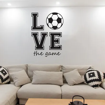 Football Window Sticker Football Sticker LOVE Wall Decoration • £10.68