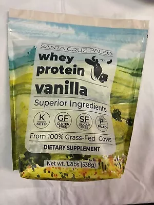 Santa Cruz Paleo Whey Protein Powder Vanilla 20g 20 Servings 1.2lb Bag • $29.69