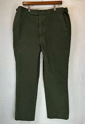 EUC Cordings Men’s Lovat Green Moleskin Trousers Size 40 • $98