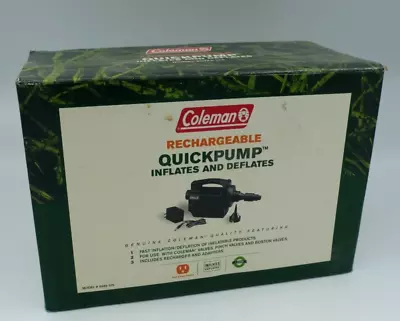 Coleman Rechargeable Quickpump Inflates & Deflates Model 5999-375 • $25