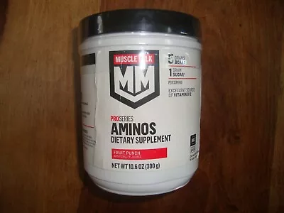 Muscle Milk Pro Series Aminos 10.6 Oz ~ Fruit Punch~ 300 Grams BCAA'S • $12.95