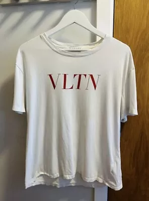 Valentino VLTN Print White T-Shirt  • $140