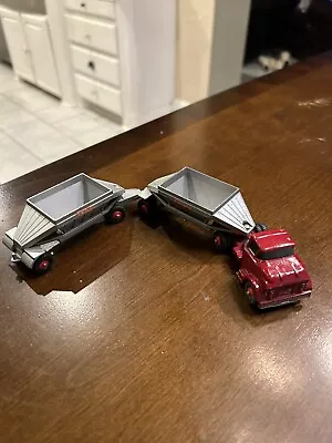 Vintage Lesney Matchbox King Size K-4 Gmc Fruehauf Tractor + Hoppers 1967 Nice • $49.99