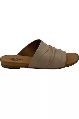 Miz Mooz Leather Slide Sandals Aria Cream • $54.99