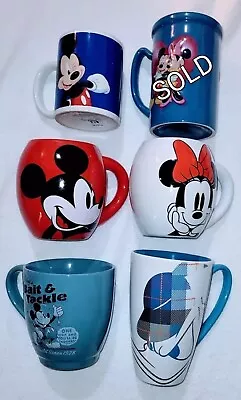 Disney Park Mugs Lot Mickey & Minnie Mouse Donald Duck & Friends New  • $12