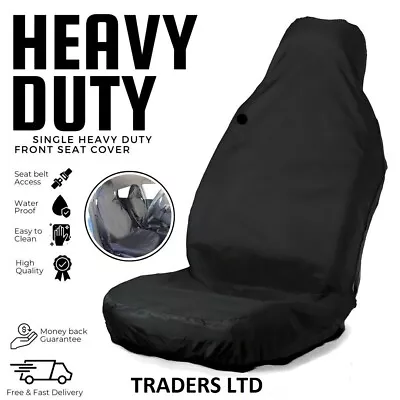 Volkswagen Vw Transporter T5 Heavy Duty Waterproof Black Single Van Seat Cover • $14.92