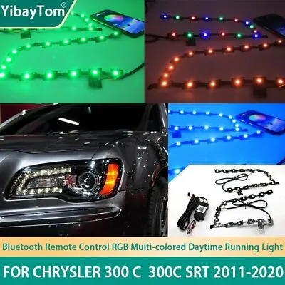 Remote RGB Multi-colored DRL Led Light Stripe For Chrysler 300 C SRT 2011-2020 • $256.43
