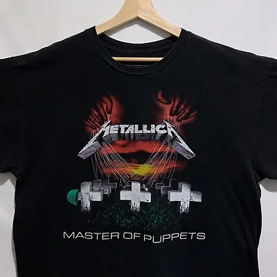 Metallica Master Of Puppets Rock Band Tee T Shirt Size XL Black • $24.99