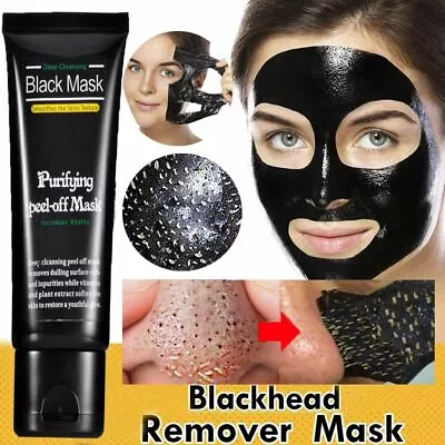 Cleaning Peeling Off Black Mask Bamboo Charcoal Blackhead Remover Face Mask • £3.59