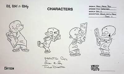 Ed Edd N Eddy 1999 Production Studio Model Cel Drawing Copy Hanna-Barbera #RB • $9.99