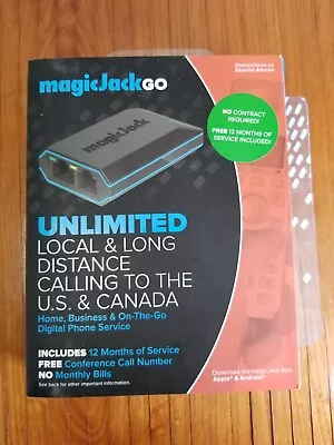 MAGIC JACK GO Home & Business On The Go Digital Phone Service NEW • $43.21