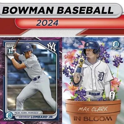 2024 Bowman Baseball Base Cards 1 - 100 You Pick Complete Your Set (PRESALE) • $1.99