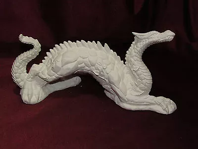 Ceramic Bisque Dragon Figurine Fantasy Earth Unpainted U-Paint Ready To Paint • $19.99