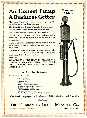 1917 Original Guarantee Visible Gas Pump Ad +Westinghouse Steamer Fire Engine Ad • $7.99