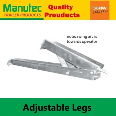 Manutec Caravan Corner Leg Stabilizer Steady Leveller 600mm Slot Type Trailer • $49.50