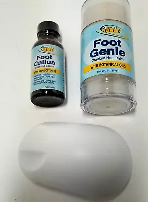 Miracle Plus FOOT CALLUS SOFTENING SERUM+Cracked Heel Balm+Dry Skin Removal Tool • $19.95