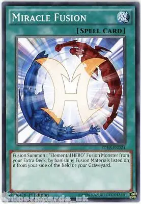 £0.99 • Buy SDHS-EN024 Miracle Fusion 1st Edition Mint YuGiOh Card