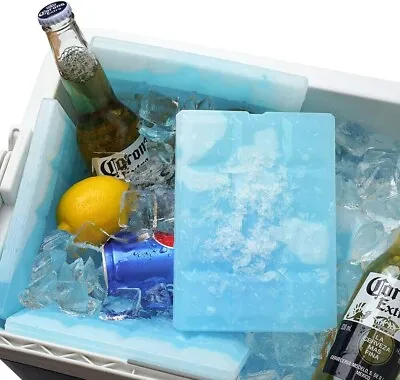 Ice Blocks Reusable Freezer Cool Box Pack Cooler For Picnic Travel Lunch STRONG • £5.70