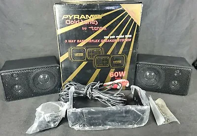 3 Way Mini Box Speaker System 60w 3.25in Bass Reflex Car Audio Sound Set New Box • $81.52