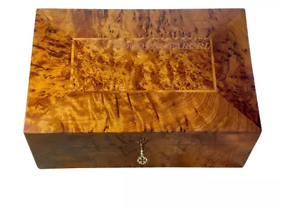 Moroccan Jewellery Burl Thuya Wooden Box Decorative Keepsake Wedding Gift Box • $100