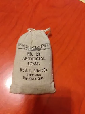 Vintage American Flyer #23 Bag Of Artificial Coal Original Packaging Rare Train  • $19.99