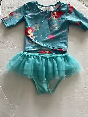 Disney Little Mermaid Swim Set Long Sleeves Size 4 • $18