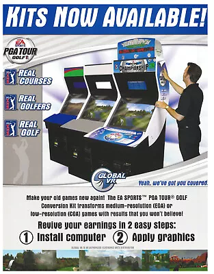 PGA Tour Golf Conversion Kit By EA Sports Global VR Arcade Flyer / Brochure / Ad • $14.95