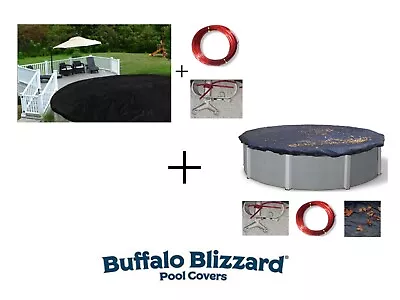 Buffalo Blizzard Above Ground Swimming Pool Micro Mesh Winter Cover & Leaf Net • $84.94