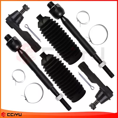 $43.99 • Buy For 2007 2008-2011 HONDA CR-V 2WD 6Pcs Front Tie Rod End Rack And Pinion Bellow