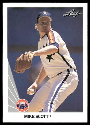 Mike Scott 1990 Leaf #4 Houston Astros • $0.99