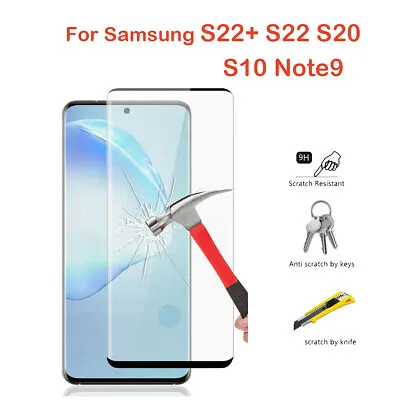 For Samsung Galaxy S22+ S22 S20 S10 Note9 Tempered Glass Screen Protector NEW AU • $2.99