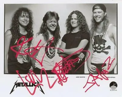 REPRINT - METALLICA James - Lars Band Signed 8 X 10 Glossy Photo Poster RP • $6.99