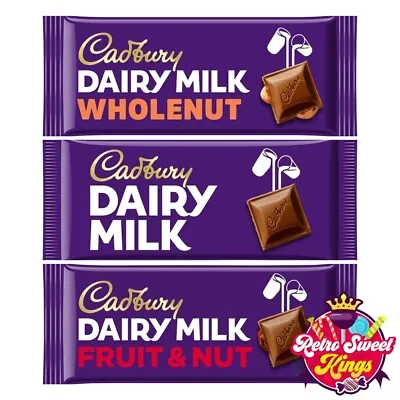 Cadbury Dairy Milk Wholenut Fruit & Nut Bar  Easter Gift Chocolate Mothers Day • £9.99