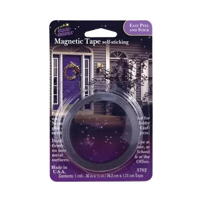 Magic Mounts Magnetic Tape 1/2 X 30 In Roll Adhesive Flexible Magnet Made In USA • $6.95