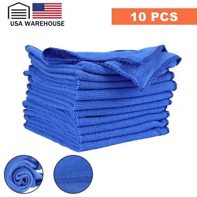 10pc Microfiber Cleaning Cloth Towel Rag Car Polishing No Scratch Auto Detailing • $7.99
