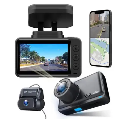 $195 • Buy 4K Front And Rear WiFi GPS Dash Cam Car Camera + 128GB SD Card
