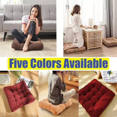 Meditation Pillow Floor Pillow Solid Thick Tufted Seat Cushion For Living Room • $28.66