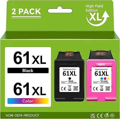 61XL 61 XL Ink Cartridge For HP ENVY 4500 4505 5530 5535 Deskjet 2540 2050 Print • $33.24